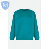Plain Unisex Heavy-Duty Sweatshirt (Teal) Mansuri